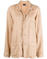 Aspesi - Linen Shirt Jacket - Lyst