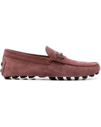 Tod's - Gommino Double-t Suede Loafers - Lyst