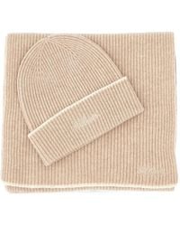 MC2 Saint Barth - Ribbed-Knit Scarf And Beanie Hat Set - Lyst