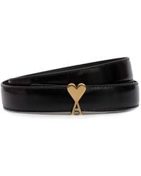 Ami Paris - Cintura Con Fibbia Ami De Coeur - Lyst