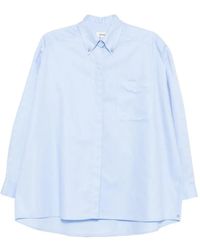 Ottod'Ame - Katoenen Overhemd - Lyst