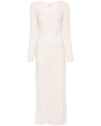 Mc2 Saint Barth - Open-knit Long Dress - Lyst