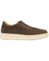 SCAROSSO - Alvise Woven Suede Sneakers - Lyst