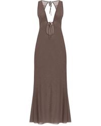 Bondeye - Mesh Tie Maxi Dress - Lyst