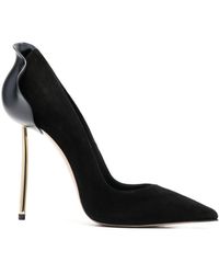Femme Chaussures Chaussures à talons Escarpins Escarpins Petalo 130 mm en daim Daim Le Silla en coloris Noir 