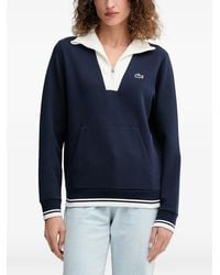 Lacoste - Felpa Heritage Tennis Con Zip - Lyst