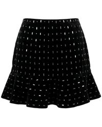 Valentino Garavani - Crystal-Embellished Ruffled Skirt - Lyst