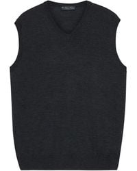 Brooks Brothers - Sleeveless V-Neck Sweater - Lyst
