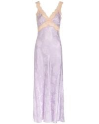 Ronny Kobo - Bryn Lace-Trim Maxi Dress - Lyst