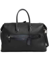 Santoni - Double-Zip Leather Tote Bag - Lyst