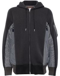 Sacai - Sudadera con capucha y paneles de x Sponge Sweat - Lyst