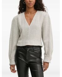 IRO - Blusa Jilla Con Scollo A V - Lyst