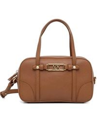 ARMANI EXCHANGE - Logo-Plaque Tote Bag - Lyst