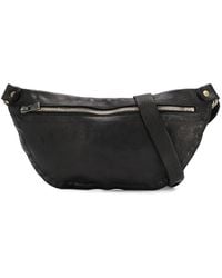 Guidi - Cracked-Effect Belt Bag - Lyst