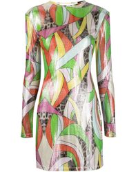 Philipp Plein - Mix-Print Knitted Minidress - Lyst