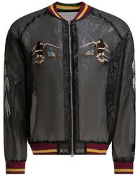 Kapital - Manteau Zippé À Broderies - Lyst