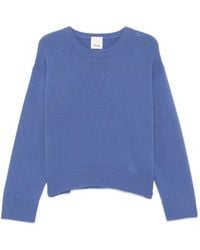 Allude - Ribbed-Trim Crew-Neck Sweater - Lyst