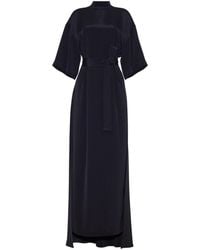 Adam Lippes - Cape Tied Silk Gown - Lyst