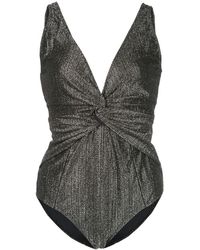 Jonathan Simkhai Bañador con frontal retorcido - Negro