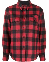 Woolrich - Check-print Flannel Overshirt - Lyst