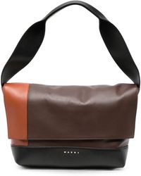 Marni - Colour-Block Leather Shoulder Bag - Lyst