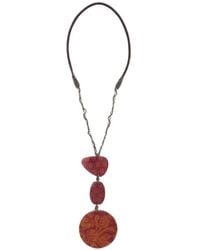 Maliparmi - Prints Inside Resins Patchwork Pendant Necklace - Lyst