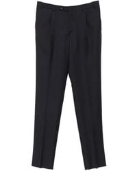 Canali - Pleated Wool Trousers - Lyst