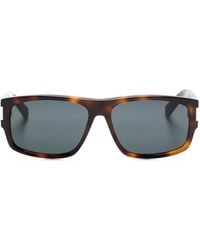 Saint Laurent - Sl 689 Rectangle Frame Sunglasses - Lyst