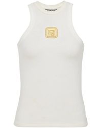 Balmain - 'Pb' Tank Top - Lyst