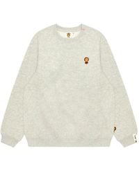 A Bathing Ape - Crew-Neck Graphic-Print Sweatshirt - Lyst