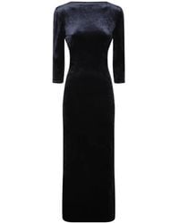 Giorgio Armani - Twist-Detail Open-Back Midi Dress - Lyst