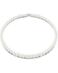 Swarovski - Matrix Crystal-Embellished Pearl Necklace - Lyst