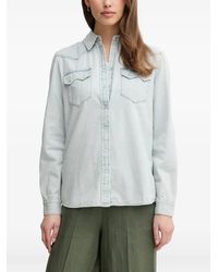 Benetton - Flap'-Pocket Denim Shirt - Lyst