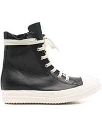 Rick Owens - Leather Sneakers - Lyst