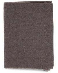 Gran Sasso - Fringed Metallic-Thread Scarf - Lyst
