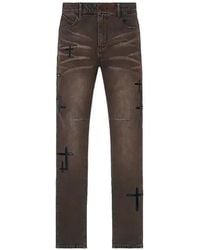 RTA - Bryant Cross-Patch Skinny Jeans - Lyst
