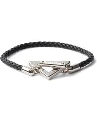 Prada - T-Bar Leather Bracelet - Lyst