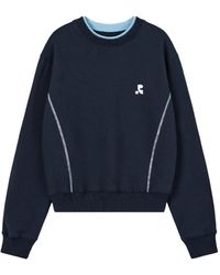 Rest&Recreation - Layered-Neck Logo-Detail Sweatshirt - Lyst