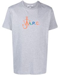A.P.C. - X JW Anderson T-Shirt mit Logo-Print - Lyst