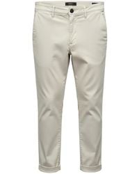 40 Weft - Cuffed Straight-Leg Trousers - Lyst