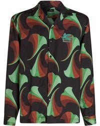 Etro - Camisa bowling con motivo floral - Lyst