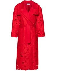 Vivetta - Broderie-Anglaise Trench Coat - Lyst