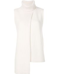 Cashmere In Love - Cashmere Tania Turtleneck Sleeveless Top - Lyst