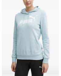 PUMA - Logo-Print Drawstring Hoodie - Lyst