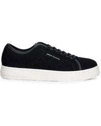 ARMANI EXCHANGE - Logo-Print Lace-Up Sneakers - Lyst