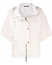 Moorer - Lightweight Short-Sleeved Hooded Jacket - Lyst