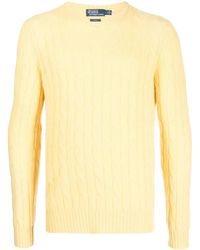 Polo Ralph Lauren - Crew-Neck Cable-Knit Jumper - Lyst