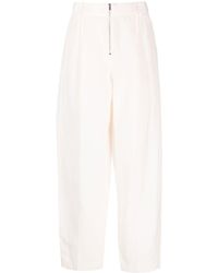 Fabiana Filippi - High-waisted Linen-silk Blend Trousers - Lyst