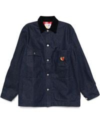 Sky High Farm - Embroidered Denim Jacket - Lyst