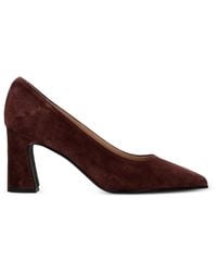 Status - Pointed-Toe Block-Heel Pumps - Lyst